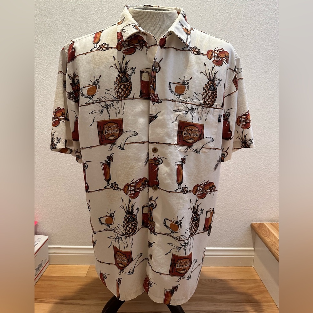 Jack O’Neill Collection Shirt Men’s L Hawaiian Home Brew Tiki Shirt